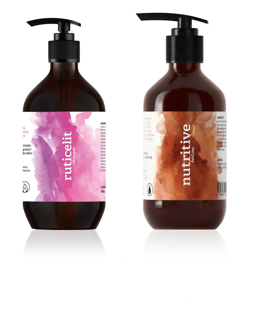 Ruticelit šampon + Nutritive balsam 2x 180 ml